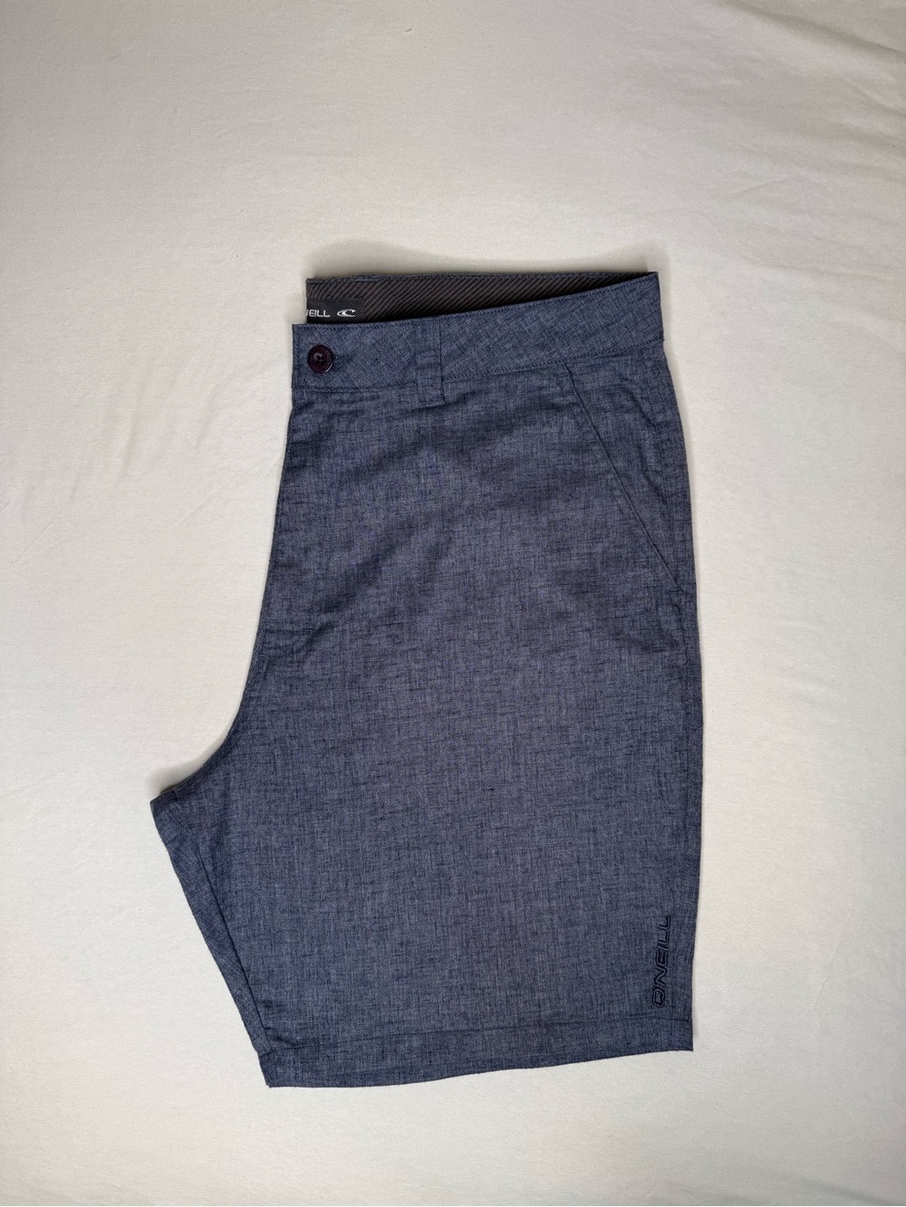 O'Neill Men's 38 Heather Navy Flat Front Shorts